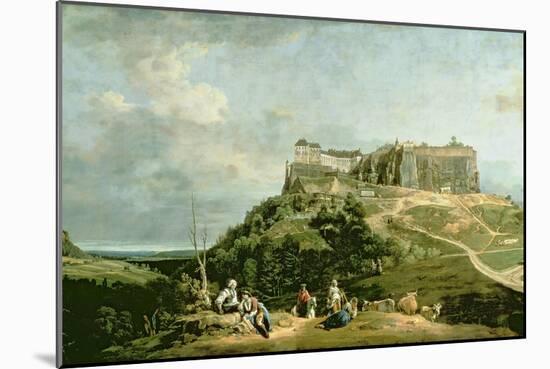 The Fortress of Konigstein, 18th Century-Bernardo Bellotto-Mounted Giclee Print