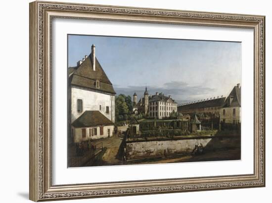 The Fortress of Konigstein: Courtyard with the Brunnenhaus, 1756-58-Bernardo Bellotto-Framed Giclee Print
