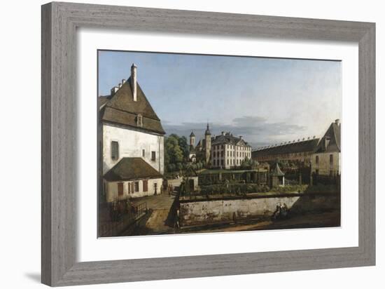 The Fortress of Konigstein: Courtyard with the Brunnenhaus, 1756-58-Bernardo Bellotto-Framed Giclee Print