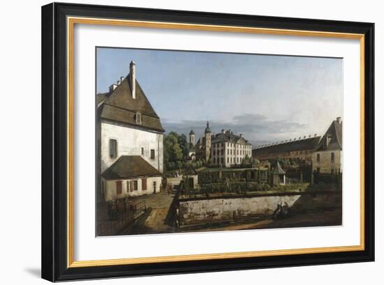 The Fortress of Konigstein: Courtyard with the Brunnenhaus, 1756-58-Bernardo Bellotto-Framed Giclee Print