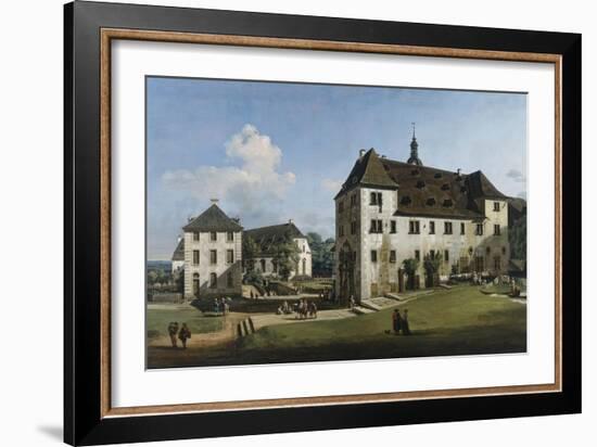 The Fortress of Konigstein: Courtyard with the Magdalenenburg, 1756-58-Bernardo Bellotto-Framed Giclee Print