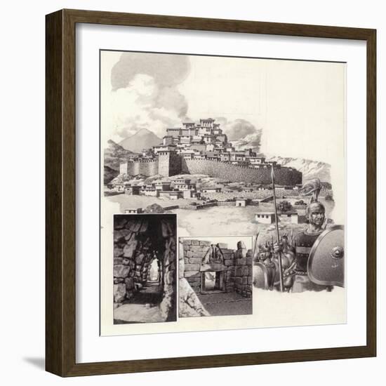 The Fortress of Mycenae-Pat Nicolle-Framed Giclee Print