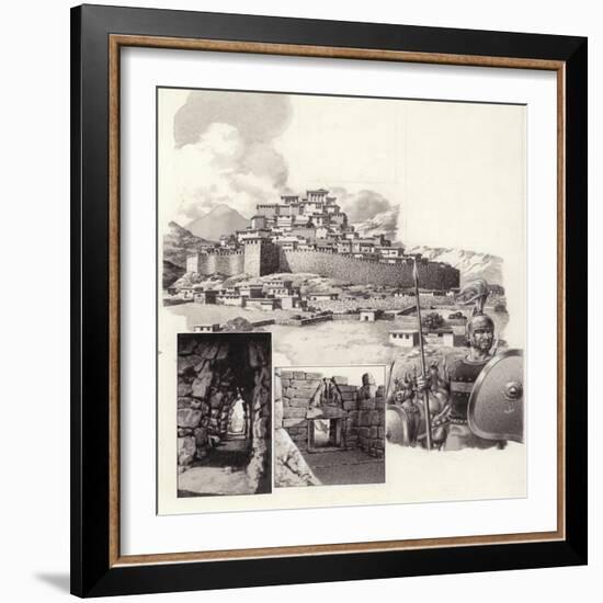 The Fortress of Mycenae-Pat Nicolle-Framed Giclee Print