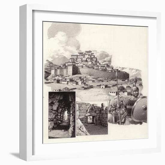 The Fortress of Mycenae-Pat Nicolle-Framed Giclee Print