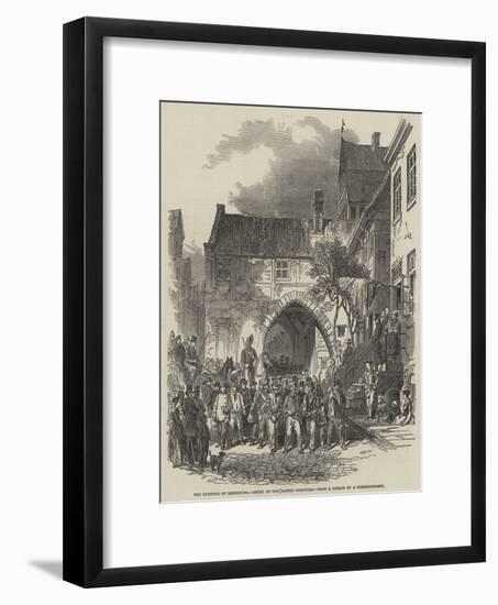 The Fortress of Rendsburg, Entry of the Danish Prisoners-null-Framed Giclee Print