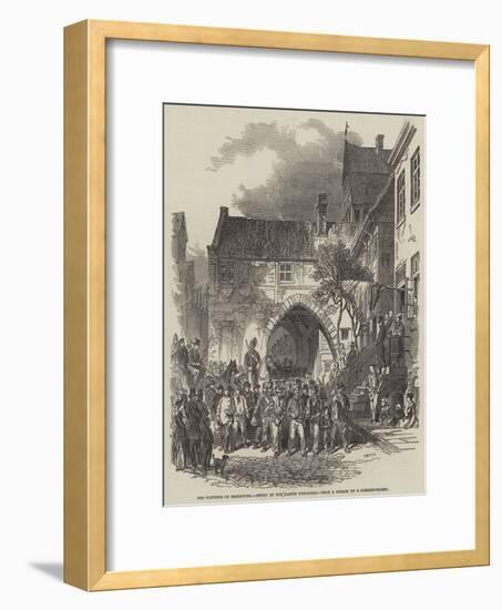 The Fortress of Rendsburg, Entry of the Danish Prisoners-null-Framed Giclee Print