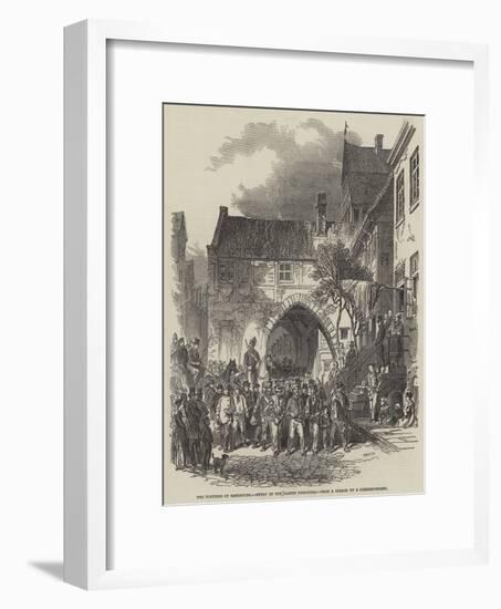 The Fortress of Rendsburg, Entry of the Danish Prisoners-null-Framed Giclee Print