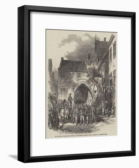 The Fortress of Rendsburg, Entry of the Danish Prisoners-null-Framed Giclee Print