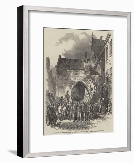 The Fortress of Rendsburg, Entry of the Danish Prisoners-null-Framed Giclee Print