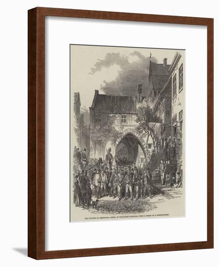 The Fortress of Rendsburg, Entry of the Danish Prisoners-null-Framed Giclee Print