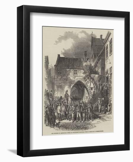 The Fortress of Rendsburg, Entry of the Danish Prisoners-null-Framed Giclee Print