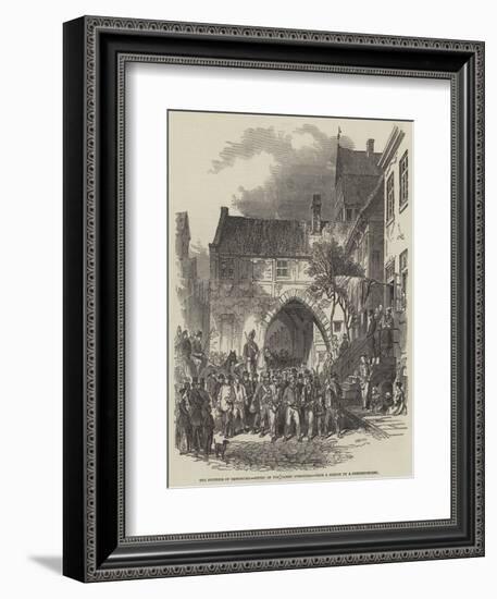 The Fortress of Rendsburg, Entry of the Danish Prisoners-null-Framed Giclee Print