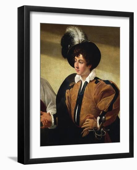The Fortune Teller, 1594-Caravaggio-Framed Giclee Print