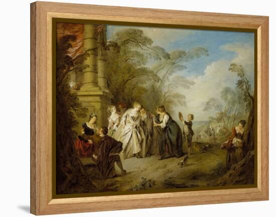 The Fortune Teller, 1731-Jean-Baptiste Joseph Pater-Framed Premier Image Canvas