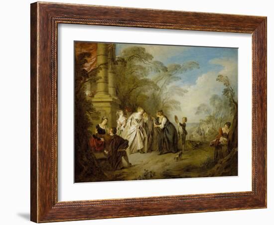 The Fortune Teller, 1731-Jean-Baptiste Joseph Pater-Framed Giclee Print