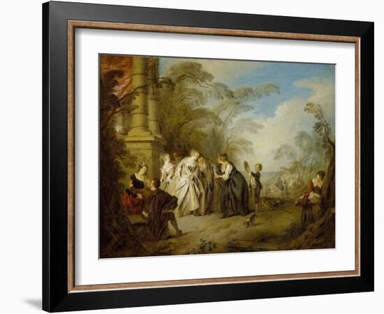 The Fortune Teller, 1731-Jean-Baptiste Joseph Pater-Framed Giclee Print