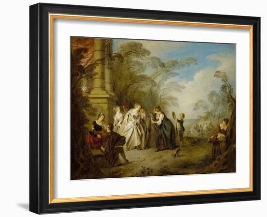 The Fortune Teller, 1731-Jean-Baptiste Joseph Pater-Framed Giclee Print