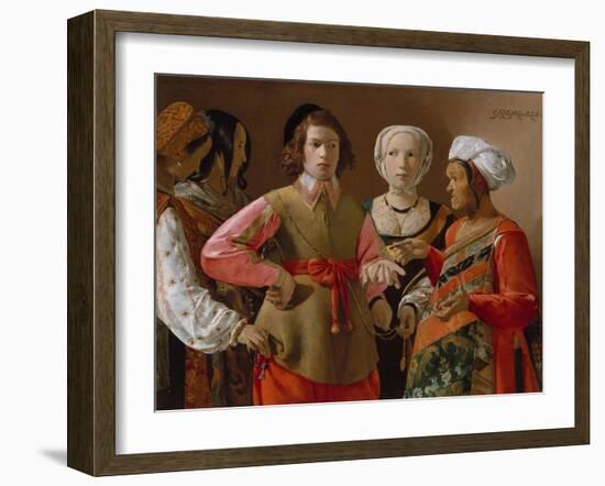 The Fortune Teller, c.1635-Georges de la Tour-Framed Giclee Print