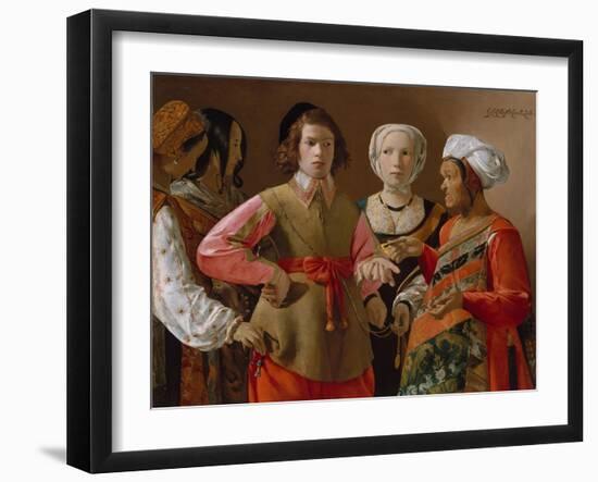 The Fortune Teller, c.1635-Georges de la Tour-Framed Giclee Print