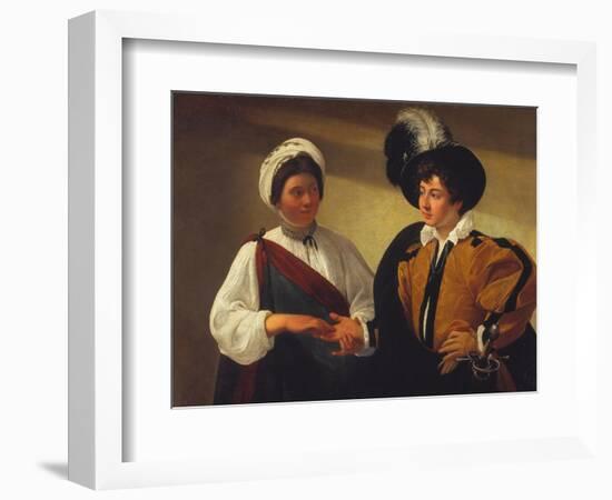 The Fortune Teller, Ca, 1595-1600-Michelangelo Merisi da Caravaggio-Framed Giclee Print