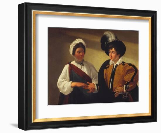 The Fortune Teller, Ca, 1595-1600-Michelangelo Merisi da Caravaggio-Framed Giclee Print