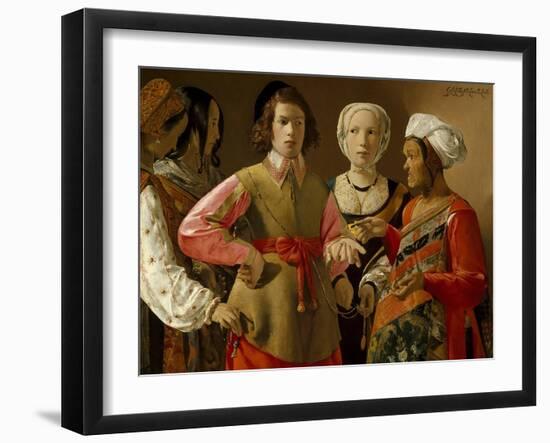 The Fortune Teller-Georges de La Tour-Framed Art Print