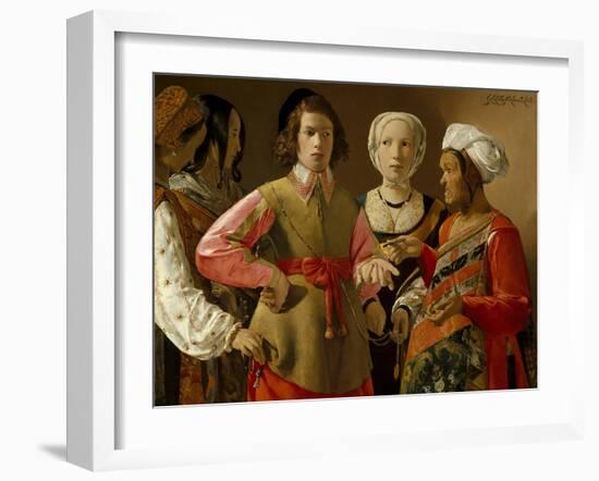 The Fortune Teller-Georges de La Tour-Framed Art Print