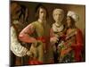 The Fortune Teller-Georges de La Tour-Mounted Art Print