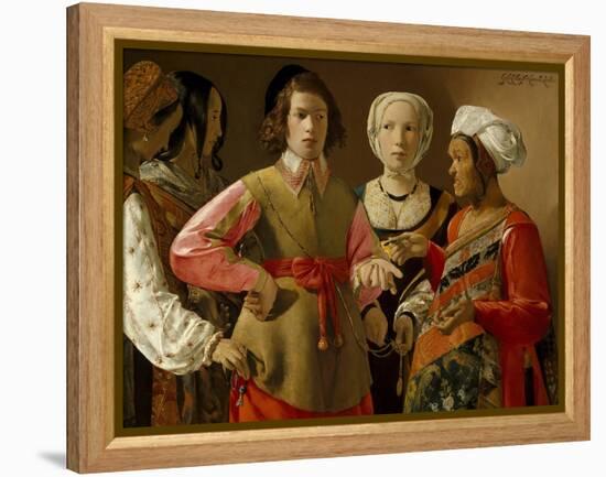 The Fortune Teller-Georges de La Tour-Framed Stretched Canvas