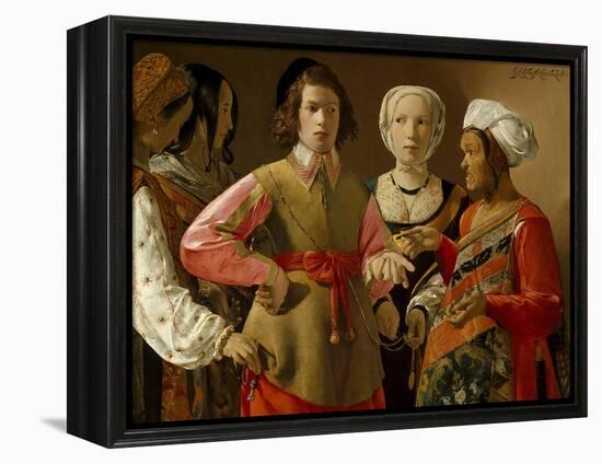 The Fortune Teller-Georges de La Tour-Framed Stretched Canvas