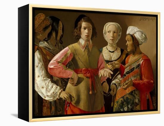 The Fortune Teller-Georges de La Tour-Framed Stretched Canvas