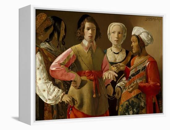 The Fortune Teller-Georges de La Tour-Framed Stretched Canvas