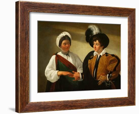 The Fortune Teller-Caravaggio-Framed Giclee Print