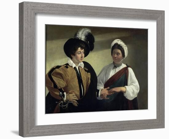 The Fortune Teller-Caravaggio-Framed Giclee Print