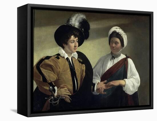 The Fortune Teller-Caravaggio-Framed Premier Image Canvas