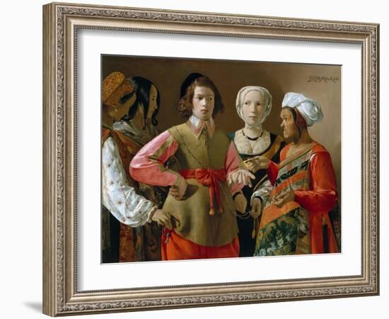 The Fortune Teller-Georges de La Tour-Framed Giclee Print