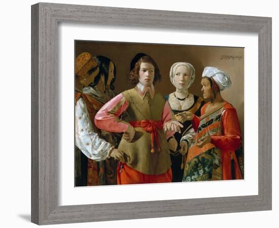 The Fortune Teller-Georges de La Tour-Framed Giclee Print
