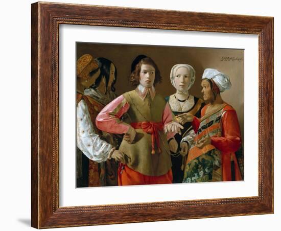 The Fortune Teller-Georges de La Tour-Framed Giclee Print