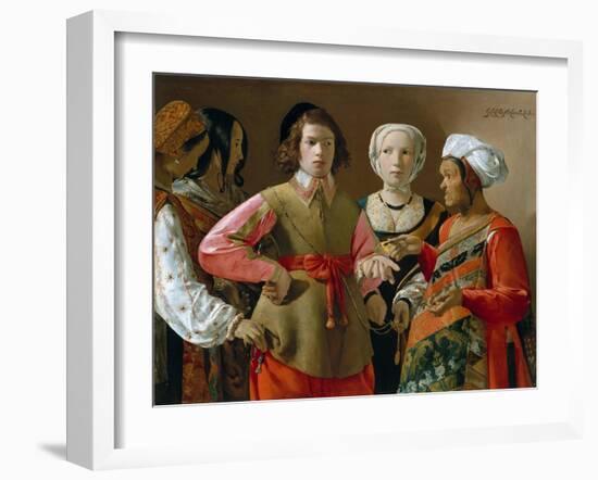 The Fortune Teller-Georges de La Tour-Framed Giclee Print