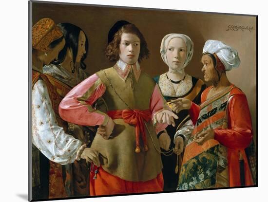 The Fortune Teller-Georges de La Tour-Mounted Giclee Print