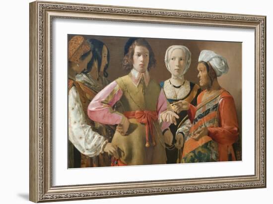 The Fortune Teller-Georges de La Tour-Framed Art Print