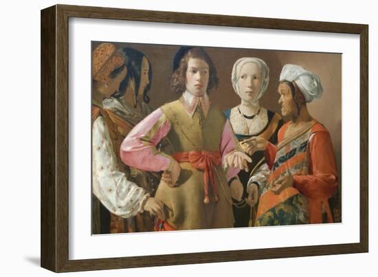 The Fortune Teller-Georges de La Tour-Framed Art Print