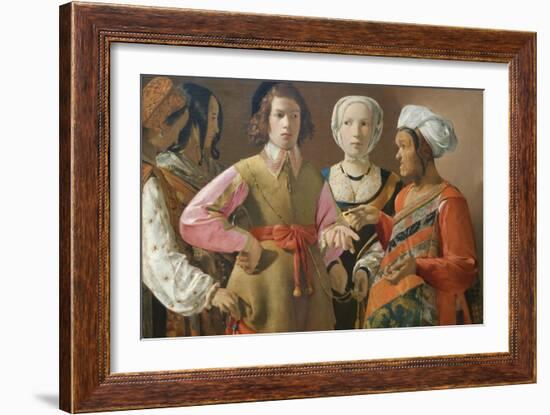 The Fortune Teller-Georges de La Tour-Framed Art Print