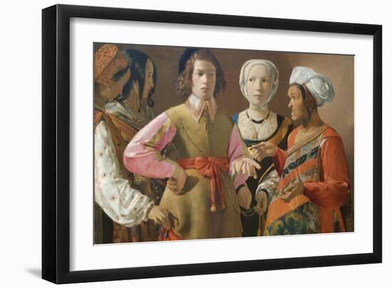 The Fortune Teller-Georges de La Tour-Framed Art Print