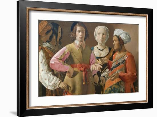 The Fortune Teller-Georges de La Tour-Framed Art Print