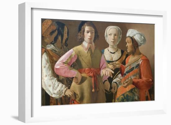 The Fortune Teller-Georges de La Tour-Framed Art Print