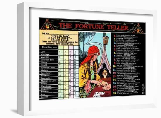 The Fortune Teller-Curt Teich & Company-Framed Art Print