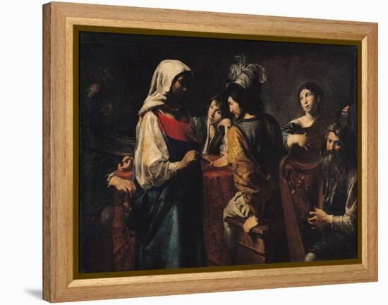 The Fortune Teller-Valentin de Boulogne-Framed Premier Image Canvas