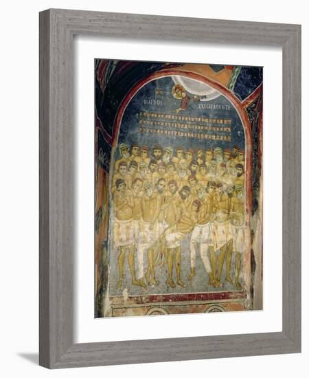 The Forty Martyrs of Sebaste-Byzantine School-Framed Giclee Print