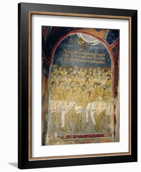 The Forty Martyrs of Sebaste-Byzantine School-Framed Giclee Print